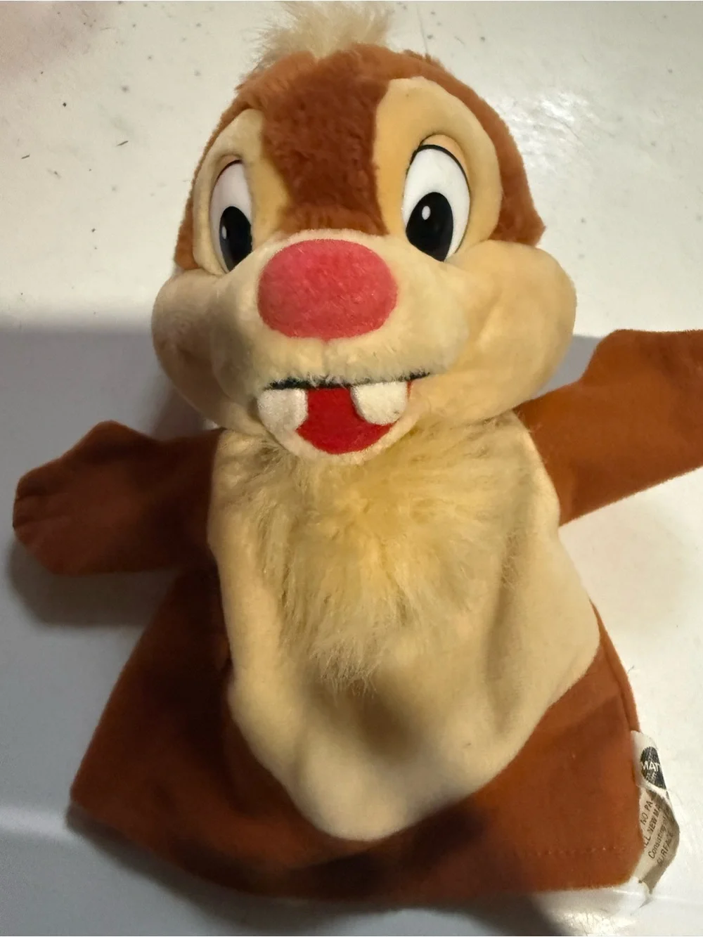 Vintage Disney Donald Duck & Dale Hand Puppets Lot 1990s Mattel Applause